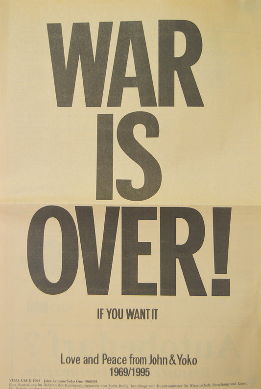 Vital Use – Yoko Ono & John Lennon (1995) | Offset-print histórico en periódico