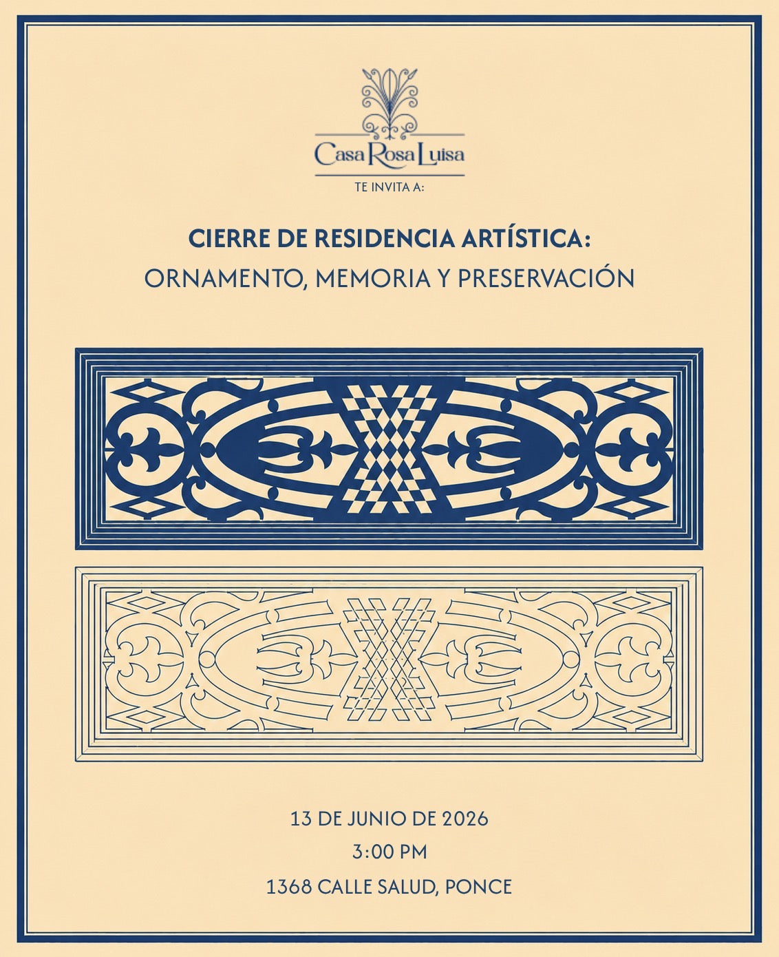 Cierre de Residencia Artística: Ornamento, Memoria y Preservación