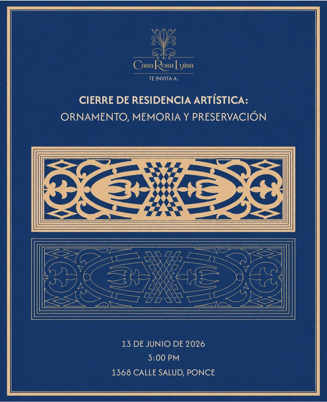 Cierre de Residencia Artística: Ornamento, Memoria y Preservación