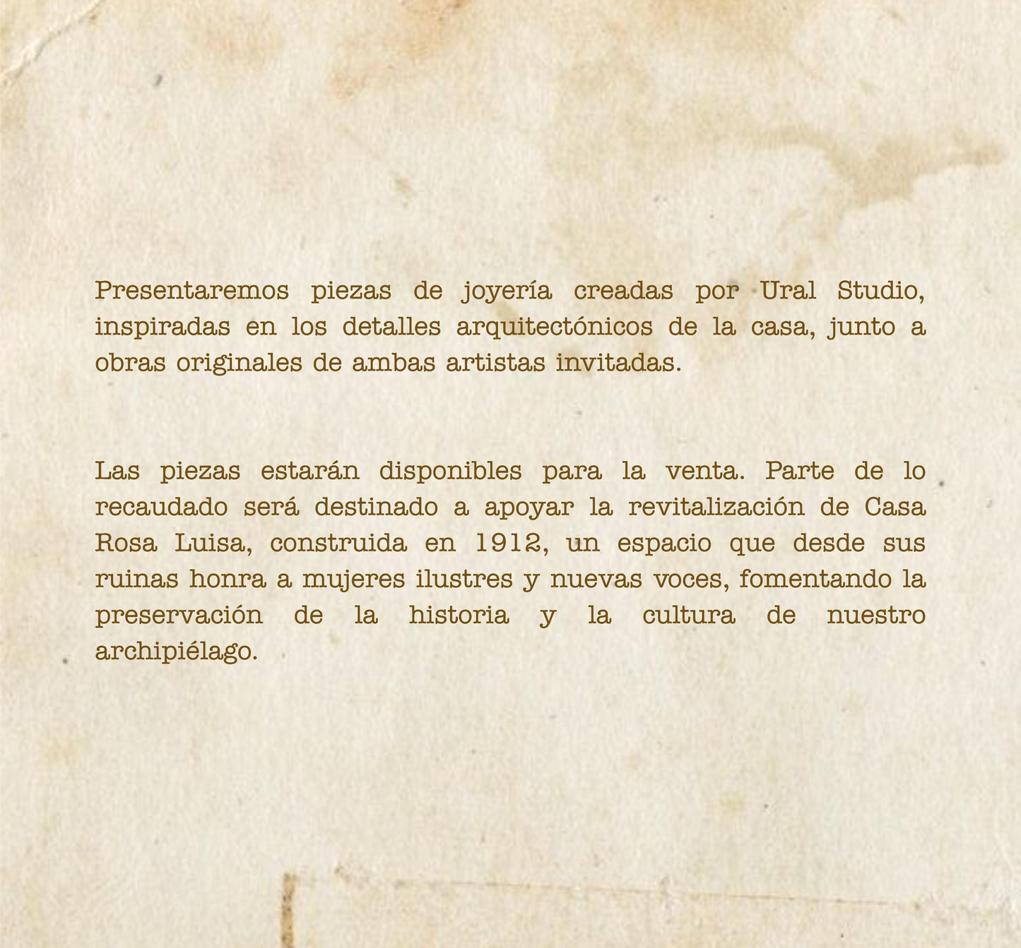 Las artistas de Rosa Luisa