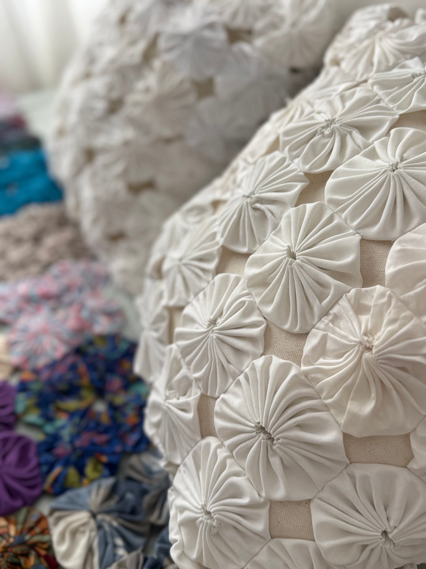 Forro de cojín blanco por ambos lados