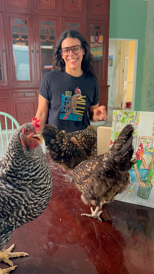 Gallinas en Rosa Luisa | Sip & Paint con Leeann Vázquez