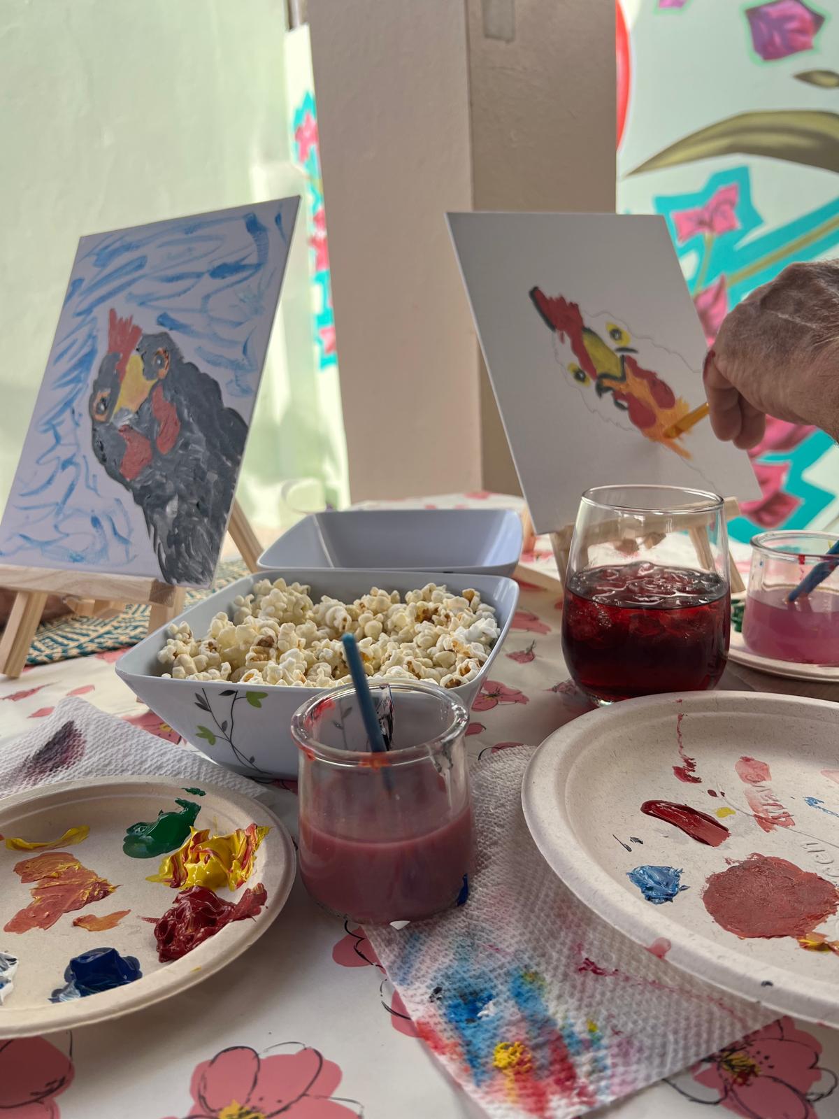 Sip & Paint | Un pitirre en Rosa Luisa
