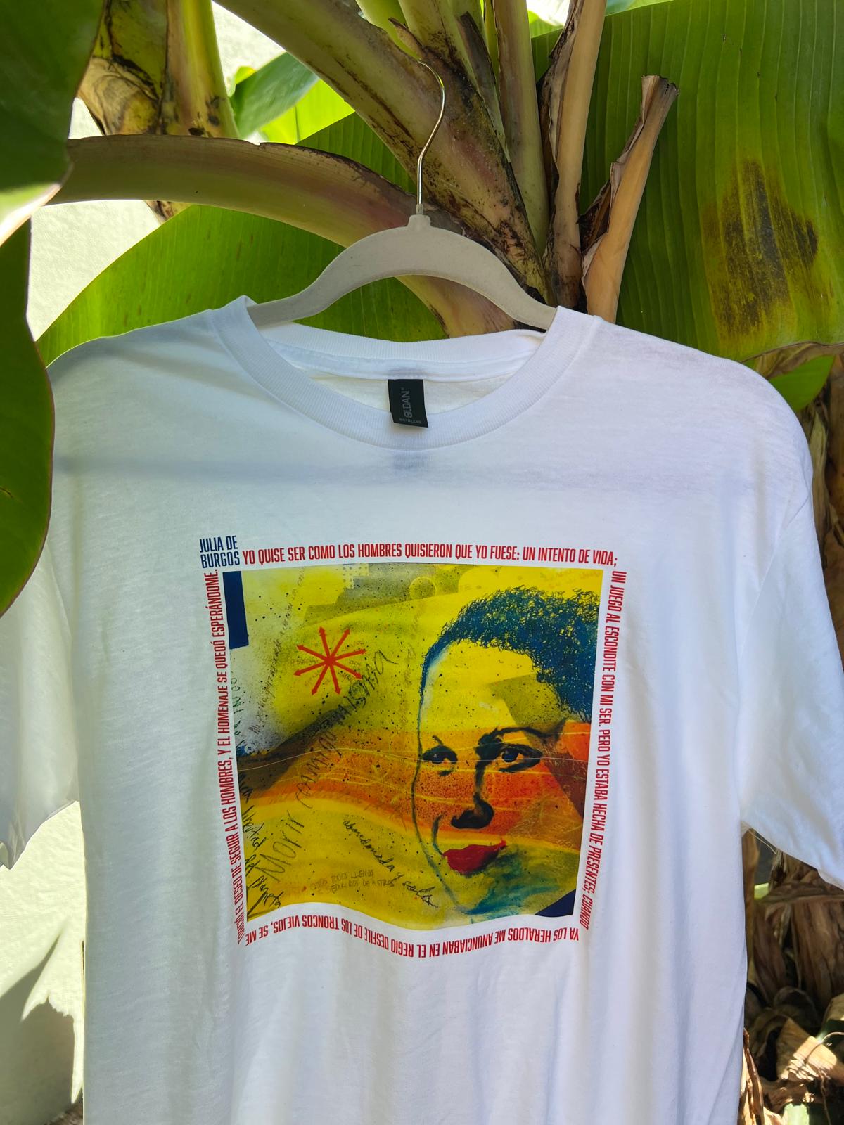 Camisa Julia de Burgos | Camisa de la poeta puertorriqueña